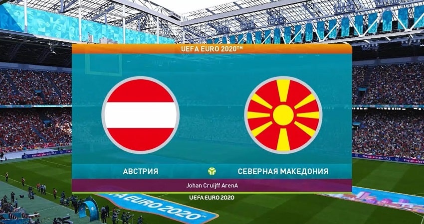 Австрия - Северная Македония (Евро-2020, Групповая стадия, 13.06.2021) где смотреть