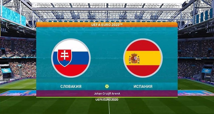 Словакия - Испания (Евро-2020, Групповая стадия, 23.06.2021) фильм онлайн