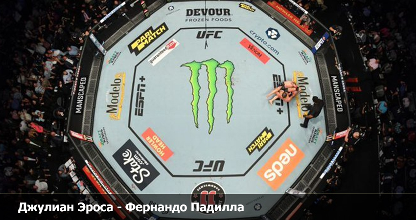 Где можно посмотреть Джулиан Эроса - Фернандо Падилла UFC (29.04.2023) бесплатно