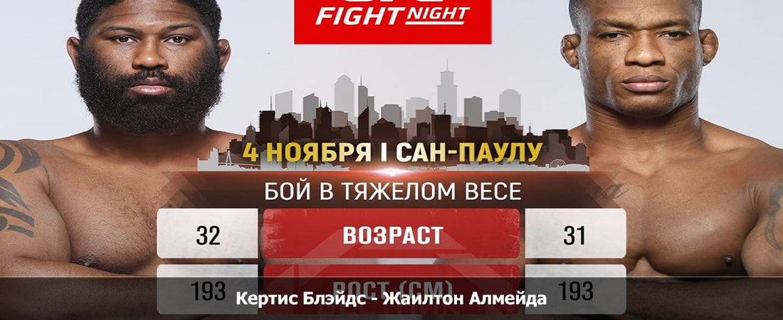 Кертис Блэйдс - Жаилтон Алмейда (09.03.2024) 2 лорд