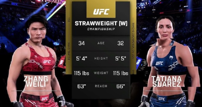 Чжан Вейли - Татьяны Суарес (UFC 312, 09.02.2025) видео