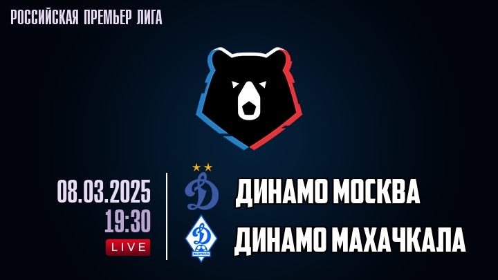 Смотреть Динамо М - Динамо Мх 08.03.25 2 на русском онлайн