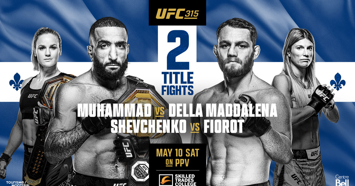 Посмотреть UFC 315 / UFC Монреаль. Прямая трансляция (10.05.2025) 2 онлайн