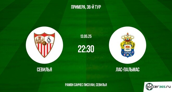 Севилья - Лас-Пальмас (Испания - Примера. 36-й тур. 13.05.2025) фильм полностью