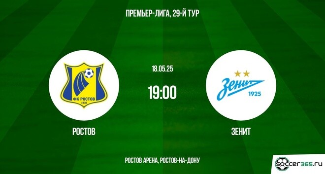 Ростов - Зенит (РПЛ. 29-й тур. 18.05.2025) фильм смотреть лорд