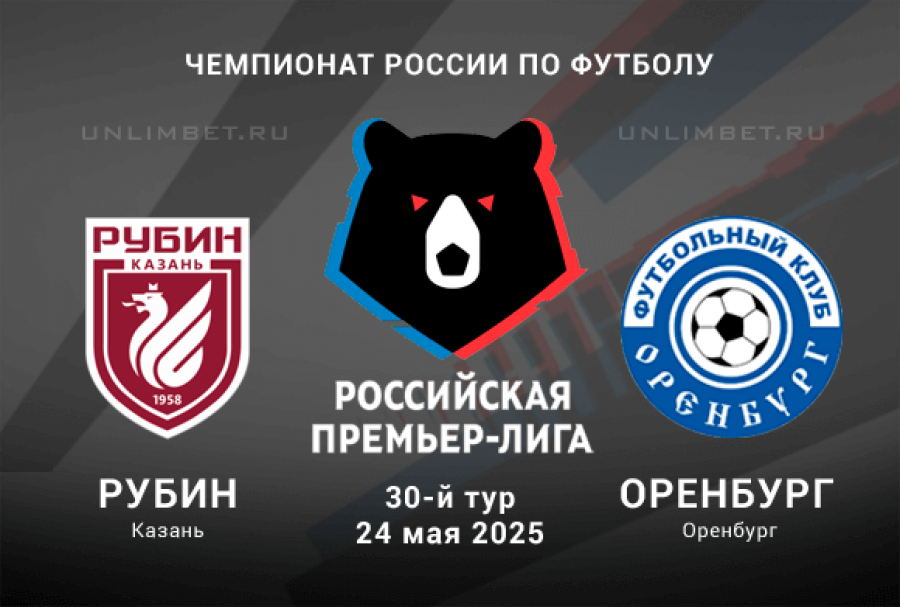 Рубин - Оренбург (РПЛ. 30-й тур. 24.05.2025) 2 онлайн лордфильм