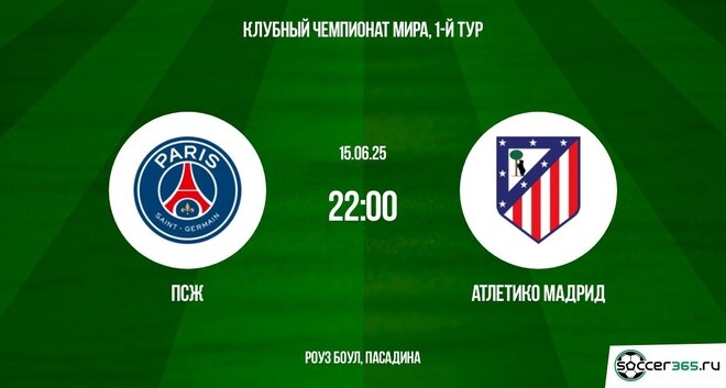 ПСЖ - Атлетико М (Клубный чемпионат мира - 2025. 1-й тур. 15.06.2025) 2 hd