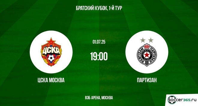 Фильм ЦСКА - Партизан (BetBoom Братский Кубок. 1-й тур. 01.07.2025) 2 финал