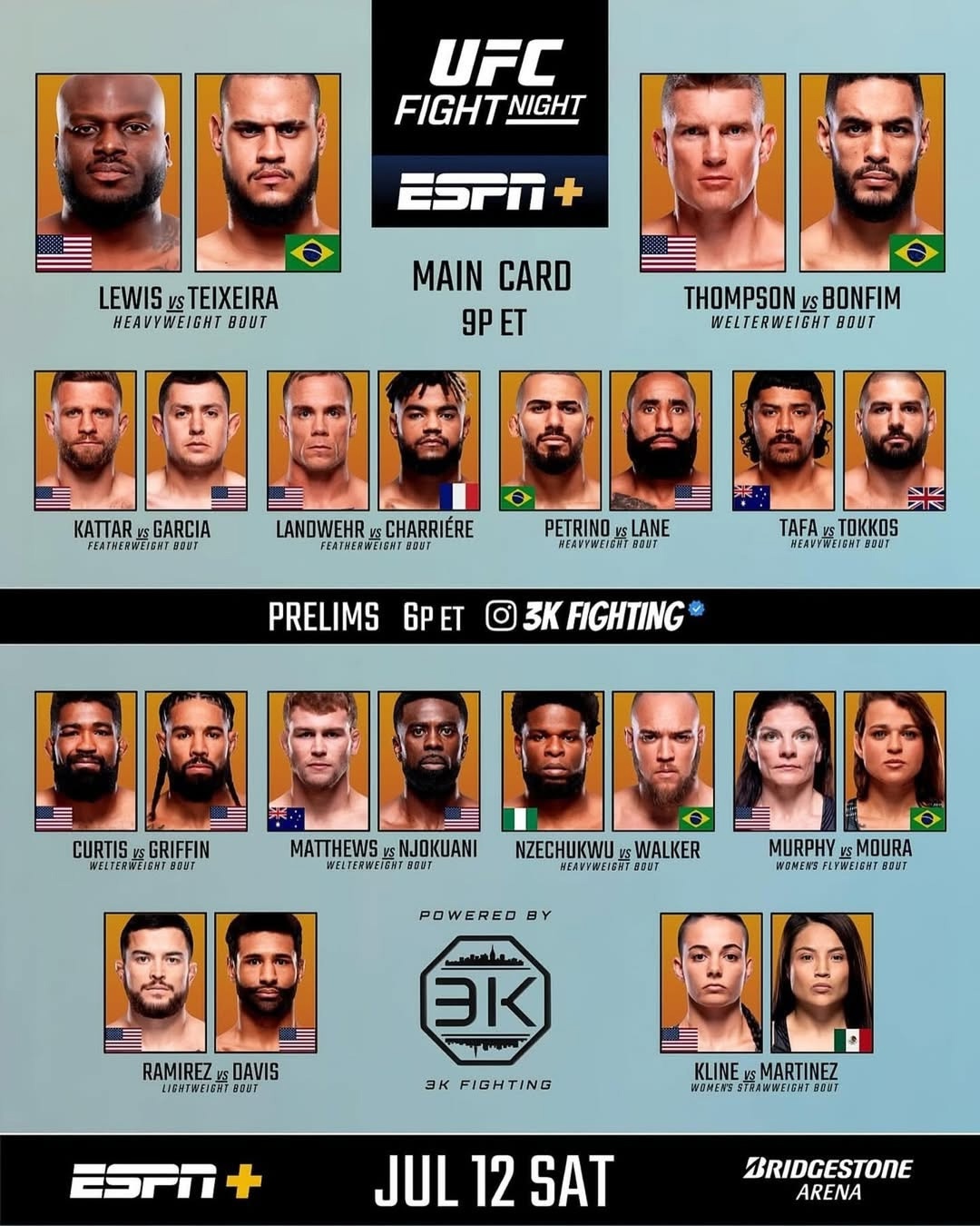 UFC Nashville / UFC on ESPN 70: прямая трансляция (13.07.2025) (, США) смотреть фильм онлайн