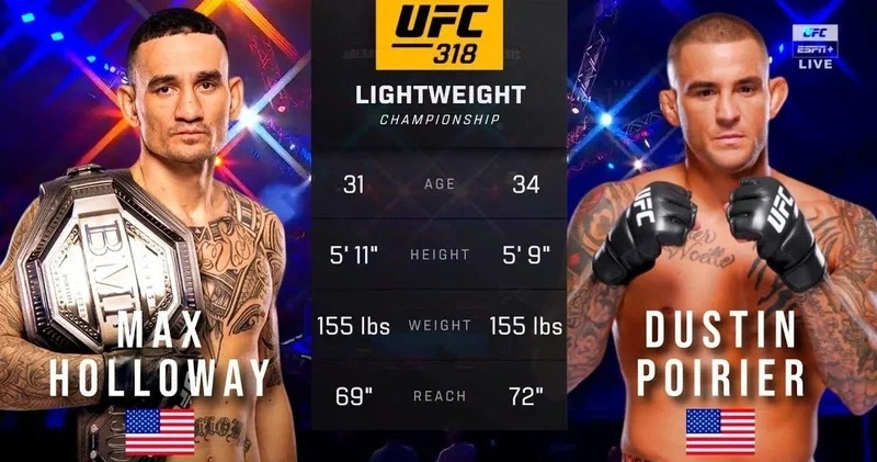 Макс Холлоуэй - Дастин Порье 3 (UFC 318. 20.07.2025) видео
