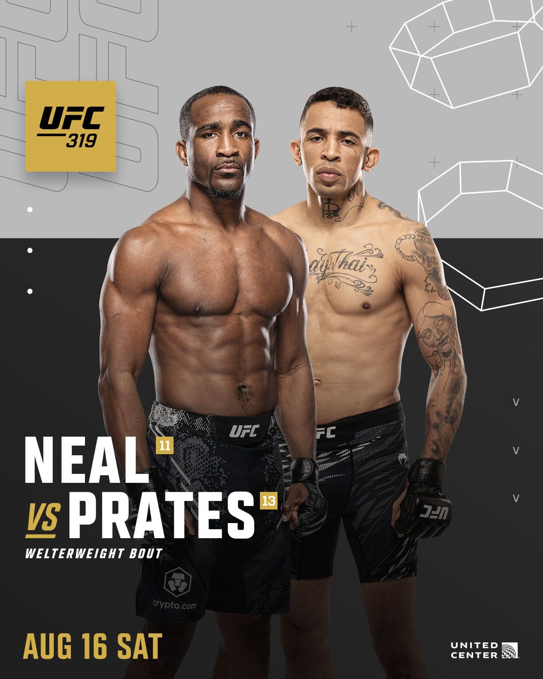 Джефф Нил - Карлос Пратес (UFC 319. 17.08.25) 2 (2025) смотреть онлайн