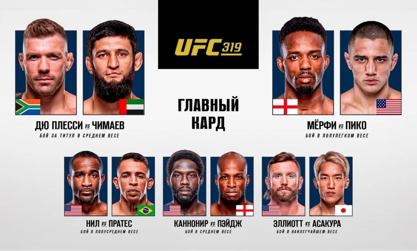 UFC 319: Прямая трансляция (17.08.25) 2 фильм 2025 смотреть лорд