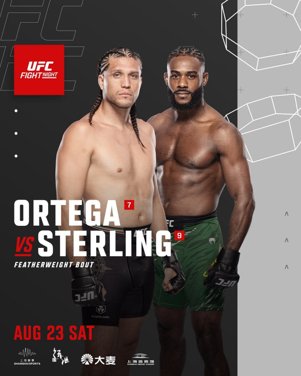 Брайан Ортега - Алджамейн Стерлинг (UFC Fight Night 257 / UFC Shanghai. 23.08.2025) (, Китай) смотреть фильм онлайн