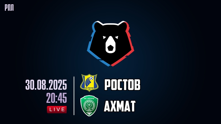 Фильм Ростов - Ахмат (РПЛ, 7-й тур. 30.08.2025) 2 финал
