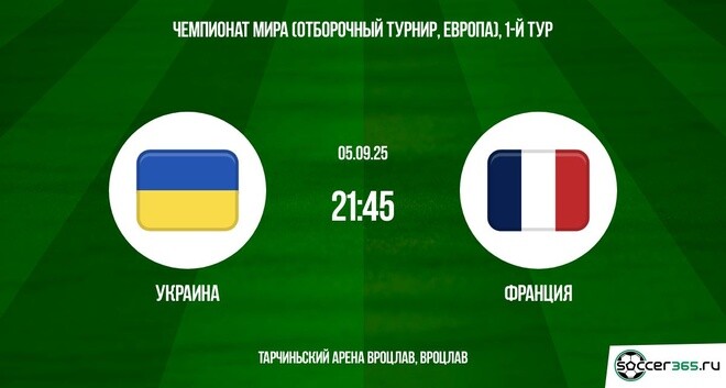 Фильм Украина - Франция (ЧМ-2026 - Европа. 05.09.2025) 2 4k