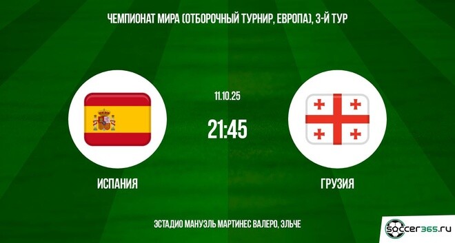 Испания - Грузия 11.10.2025. ЧМ-2026 2 сюжет