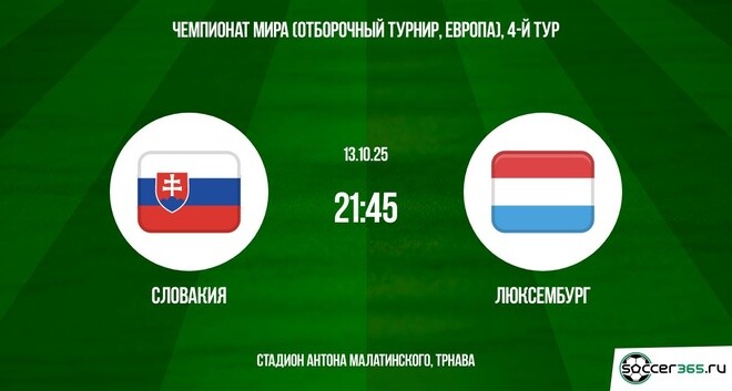 Фильм Словакия - Люксембург 13.10.2025 ЧМ-2026 2 музыка к фильму