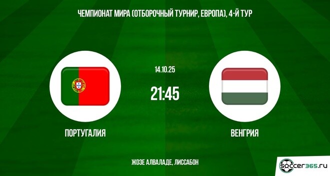 Португалия - Венгрия 14.10.2025 ЧМ-2026 фильм видео смотреть бесплатно