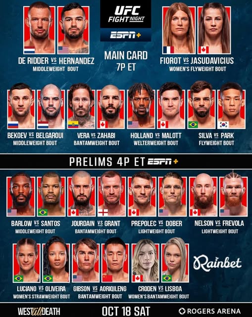 UFC Fight Night 262: Прямая трансляция 18.10.2025 смотреть фильм онлайн