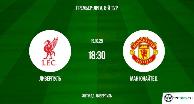 Ливерпуль - Ман Юнайтед 19.10.2025 АПЛ фильм онлайн
