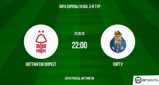 Фильм Ноттингем Форест - Порту 23.10.2025 Лига Европы смотреть полностью бесплатно
