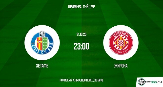 Хетафе - Жирона 31.10.2025 Ла Лига 2 фильм в хорошем качестве