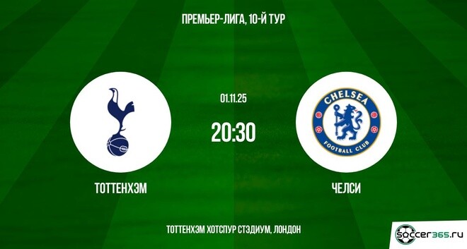 Фильм Тоттенхэм - Челси 01.11.2025 АПЛ актриса