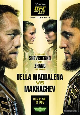 UFC 322: прямая трансляция (16.11.2025) смотреть онлайн