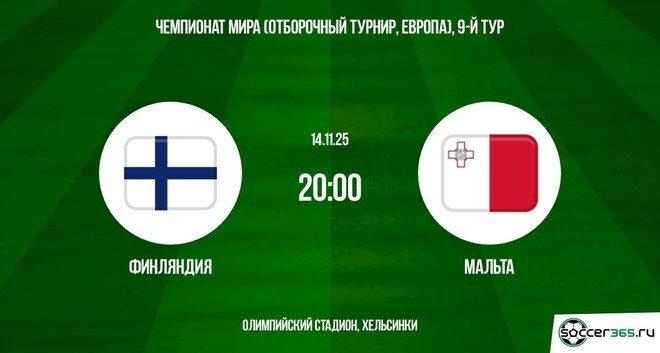 Финляндия - Мальта 14.11.2025 ЧМ-2026 2 фильм смотреть онлайн