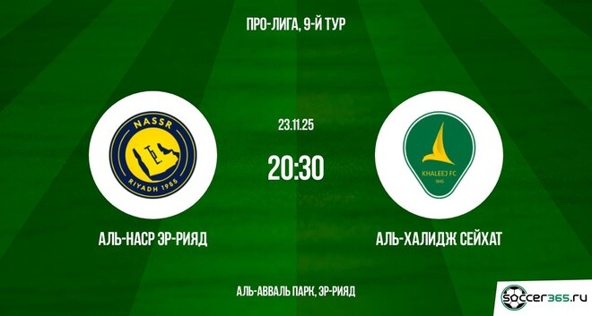 Фильм Аль-Наср - Аль-Халидж 23.11.2025 Про-Лига сюжет