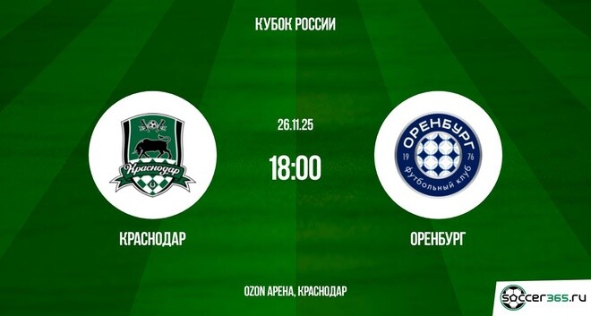 Смотреть фильм Краснодар - Оренбург 26.11.2025 Fonbet бесплатно