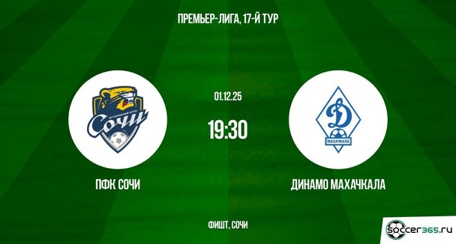 Сочи - Динамо Мх 01.12.2025 РПЛ 2 смотреть онлайн лорд фильм
