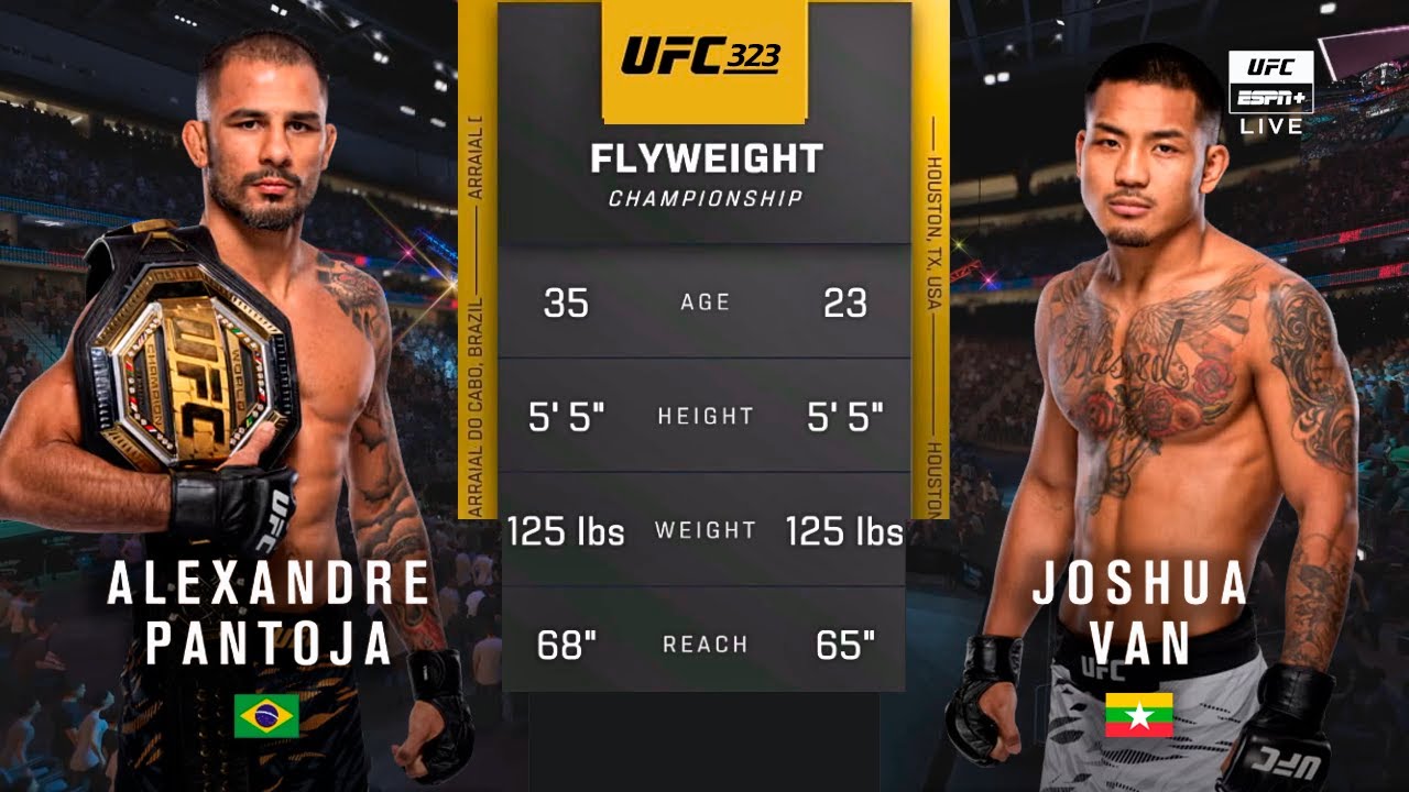 Александр Пантожа - Джошуа Ван 07.12.2025 UFC 323 2 фильм года