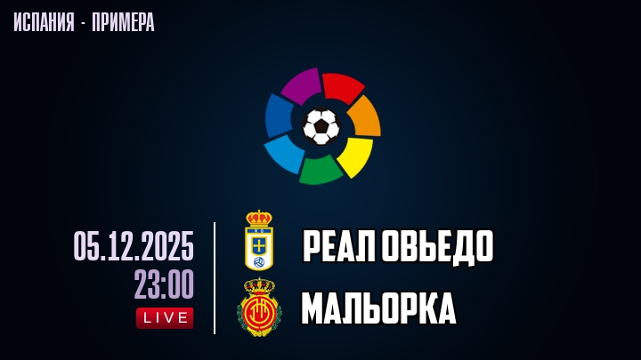 Овьедо - Мальорка 05.12.2025 Ла Лига фильм смотреть онлайн
