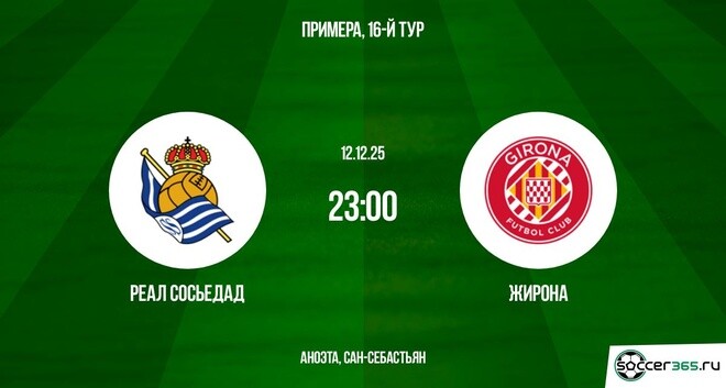 Реал Сосьедад - Жирона 12.12.2025 Ла Лига лорд