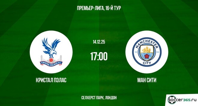 Кристал Пэлас - Ман Сити 14.12.2025 АПЛ 2 фильм смотреть онлайн