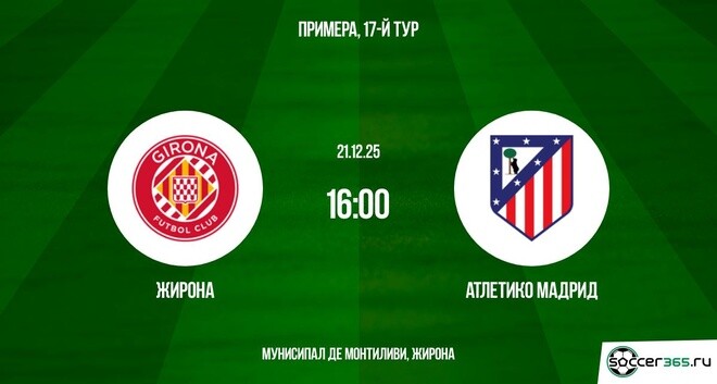 Жирона - Атлетико М 21.12.2025 Ла Лига саундтрек