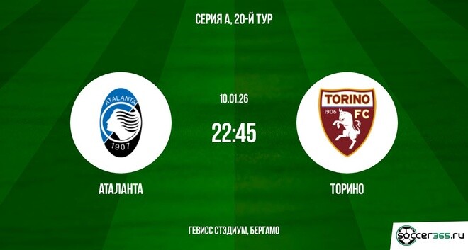 Аталанта - Торино 10.01.2026 2 полный