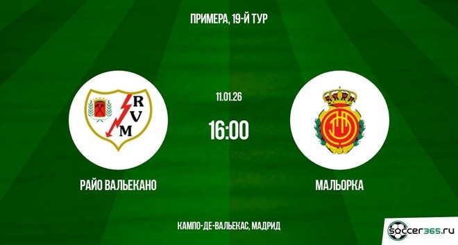 Смотреть Райо Вальекано - Мальорка 11.01.2026 2 на русском онлайн