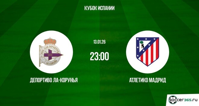 Депортиво - Атлетико М 13.01.2026 смотреть без подписки