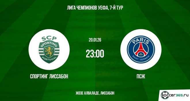 Спортинг - ПСЖ 20.01.2026 2 фильм онлайн