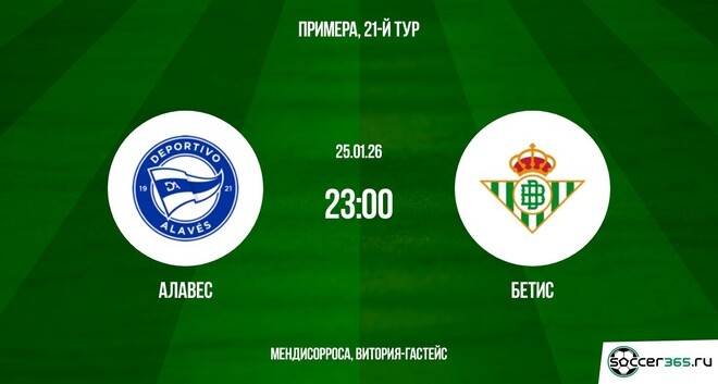 Бесплатное кино Алавес - Бетис 25.01.2026