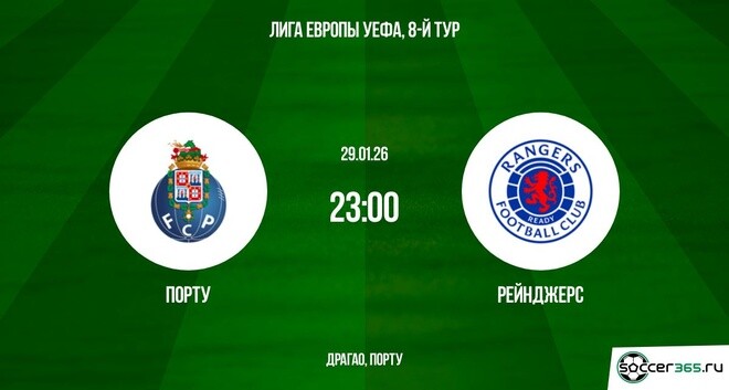 Порту - Рейнджерс 29.01.2026 фильм лордфильм
