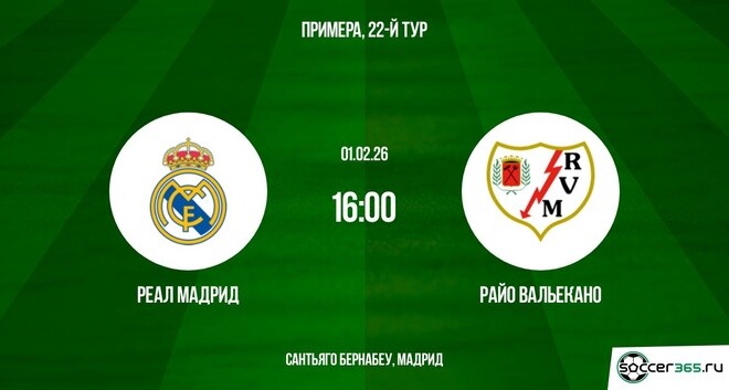 Фильм Реал Мадрид - Райо Вальекано 01.02.2026 2 актеры