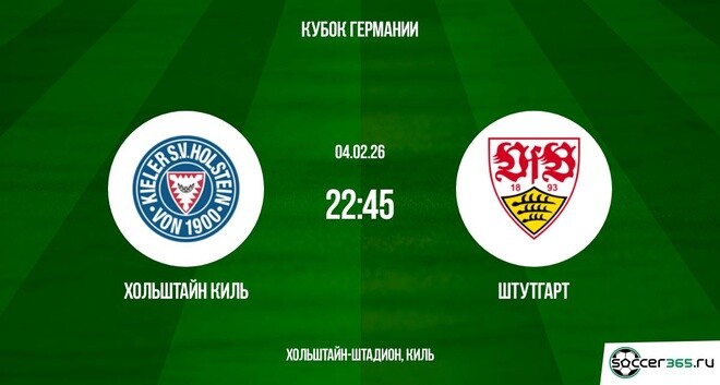 Хольштайн - Штутгарт 04.02.2026 2 рейтинг