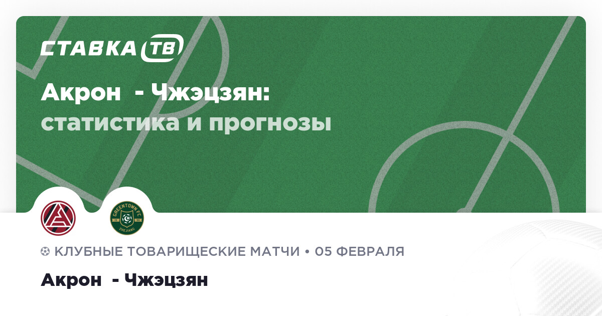 Акрон - Чжэцзян 05.02.2026 без рекламы