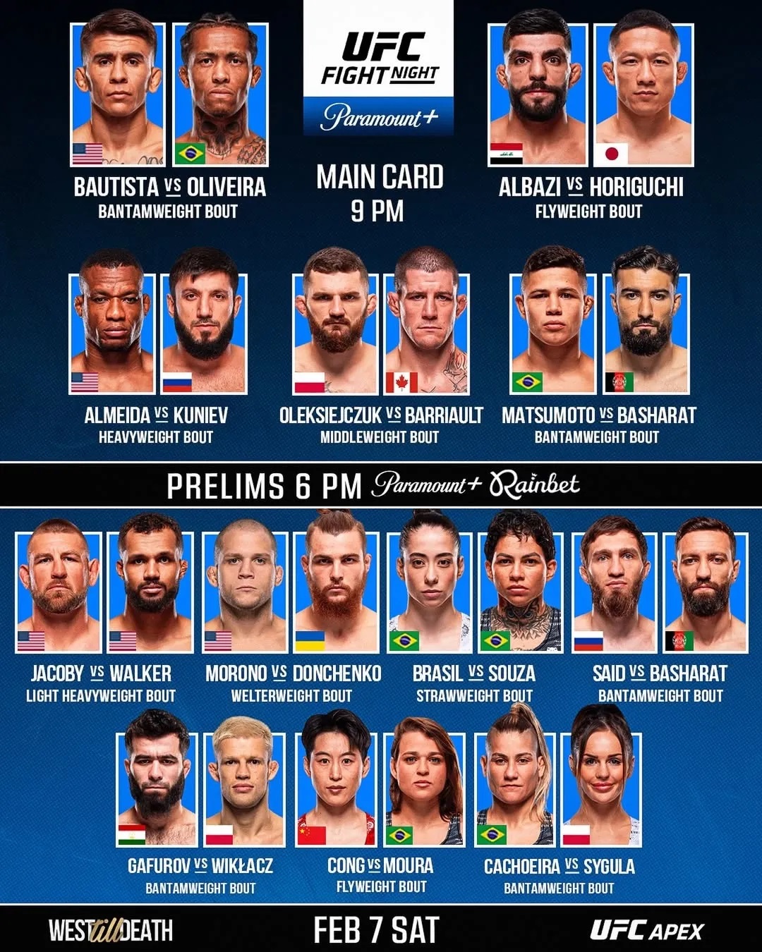 UFC Vegas 113: Прямая трансляция (08.02.2026) 2 смотреть фильм онлайн