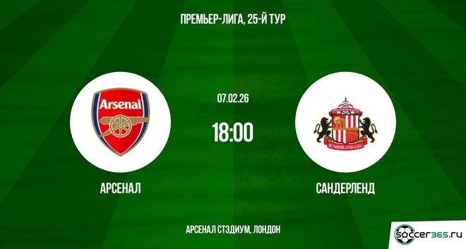 Фильм Арсенал - Сандерленд 07.02.2026 смотреть онлайн бесплатно полностью