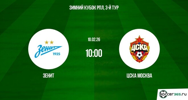 Зенит - ЦСКА 10.02.2026 лорд