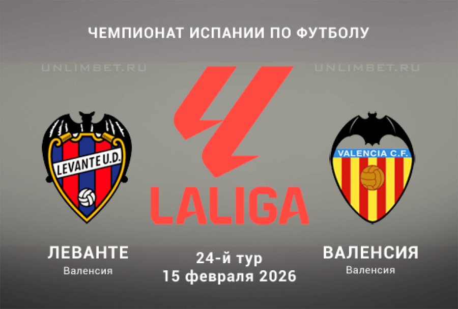 Леванте - Валенсия 15.02.2026 в хорошем качестве онлайн